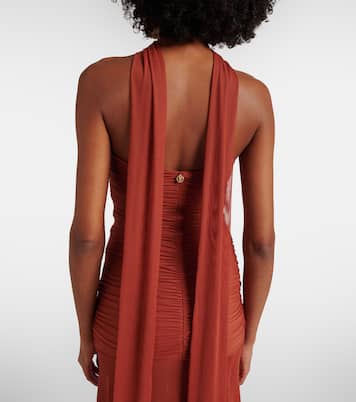 Ross ruched jersey maxi dress | Bananhot