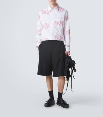 Embroidered cotton poplin shirt | Simone Rocha