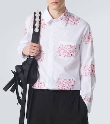 Embroidered cotton poplin shirt | Simone Rocha