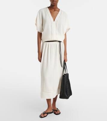 Verna cotton gauze top | Velvet