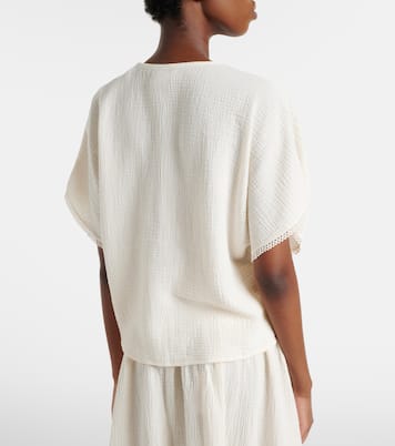 Verna cotton gauze top | Velvet
