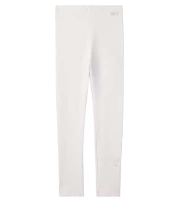 Legging Soenie brodé en coton mélangé | Donsje