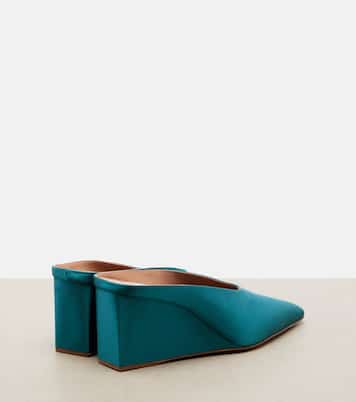 Cube satin wedge mules | Alaïa