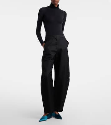 Cube satin wedge mules | Alaïa