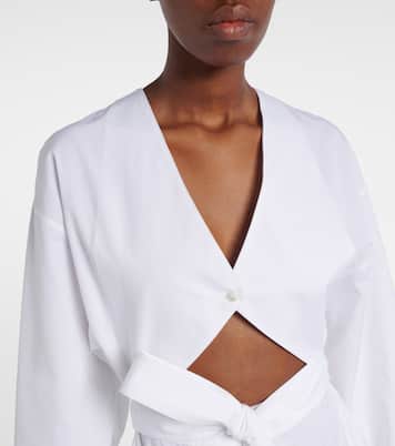 Midikleid aus Baumwollpopeline | Alaïa