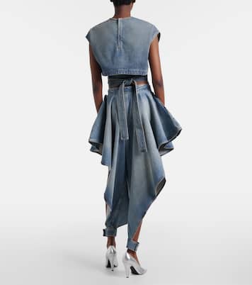 Jeans tapered drapeados | Alaïa