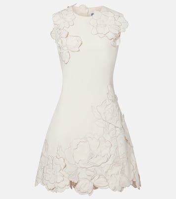 Floral-appliqué minidress | Leo Lin