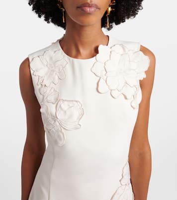 Floral-appliqué minidress | Leo Lin