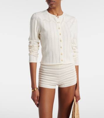 Duma pointelle cotton-blend shorts | Faithfull