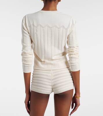 Duma pointelle cotton-blend shorts | Faithfull