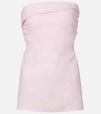 Top bustier Boe de lino fruncido | Faithfull