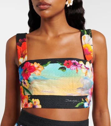 Printed crop top | Dolce&Gabbana