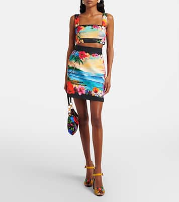 Printed crop top | Dolce&Gabbana