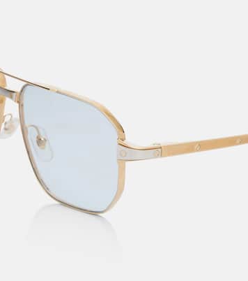 Santos De Cartier aviator sunglasses | Cartier Eyewear Collection