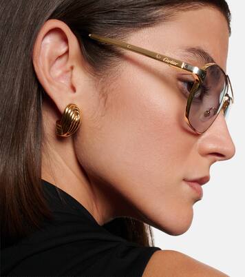 Santos De Cartier aviator sunglasses | Cartier Eyewear Collection