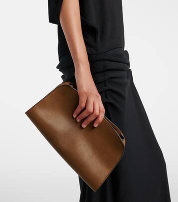 Peggy leather clutch | The Row