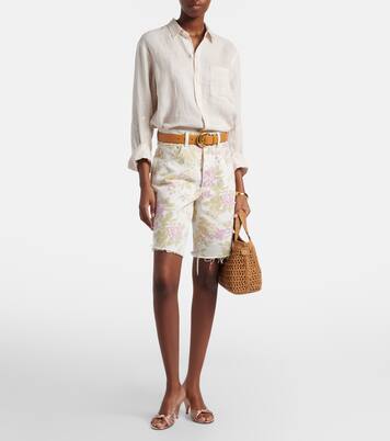 Bermuda Ayla in denim con stampa floreale | Citizens of Humanity