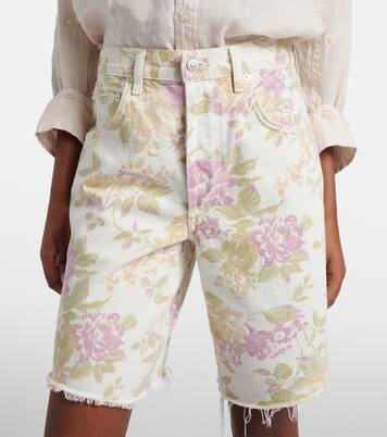 Bermuda Ayla in denim con stampa floreale | Citizens of Humanity