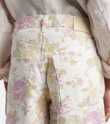Bermuda Ayla in denim con stampa floreale | Citizens of Humanity