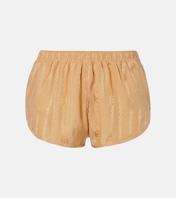 Interlocking G silk jacquard shorts | Gucci