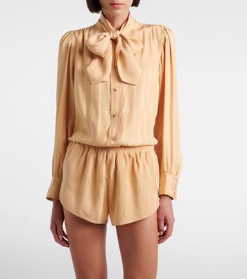 Interlocking G silk jacquard shorts | Gucci