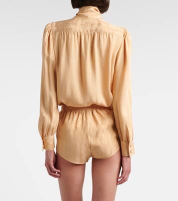 Interlocking G silk jacquard shorts | Gucci
