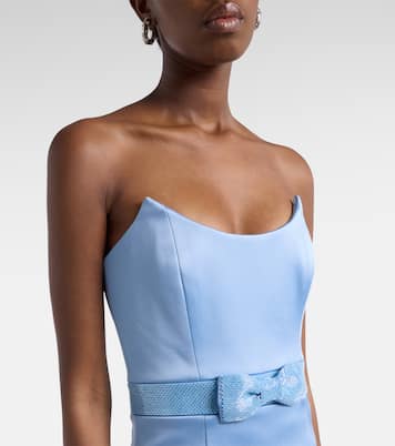 Kai embellished satin bustier dress | Rebecca Vallance