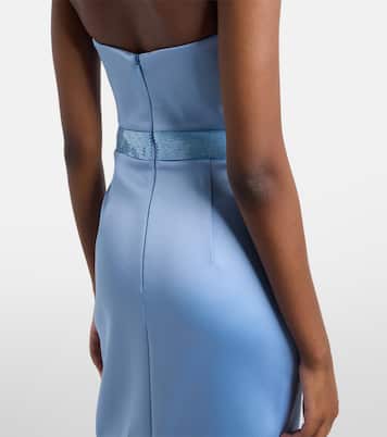 Kai embellished satin bustier dress | Rebecca Vallance