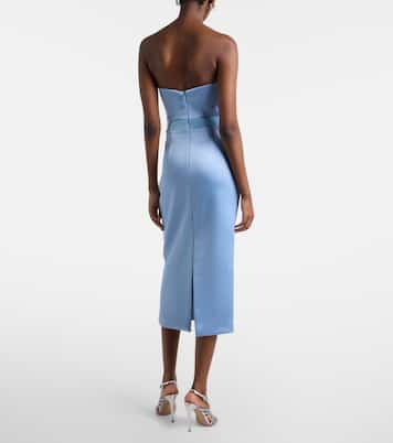 Kai embellished satin bustier dress | Rebecca Vallance