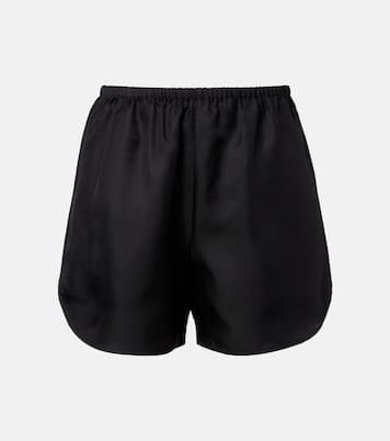 Cabo silk satin shorts | Loulou de Saison