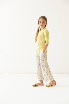 Pointelle cotton knit polo shirt | Paade Mode