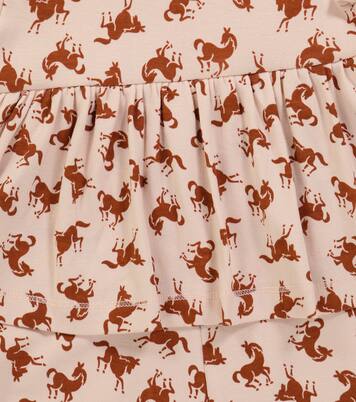 Flavia horse printed cotton jumpsuit | Molo