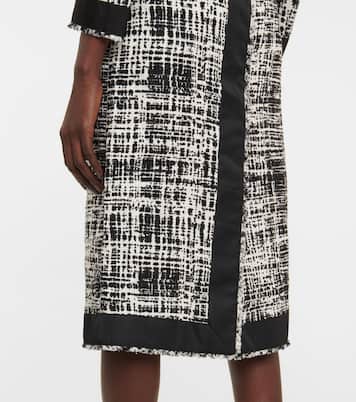 Jupe midi en tweed | Prada