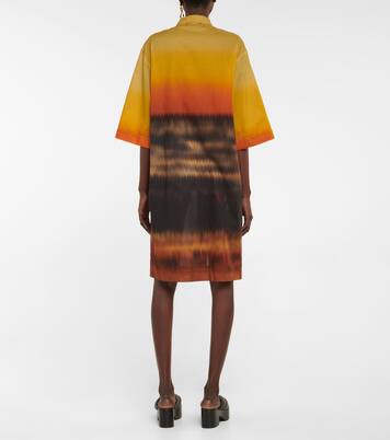 Robe chemise imprimée en coton | Dries Van Noten