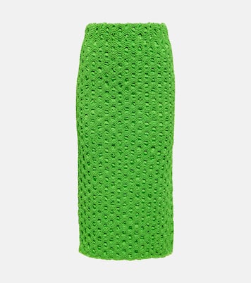 Verzierter Midirock aus Satin | Ganni