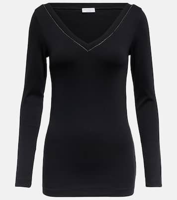 Cotton-blend top | Brunello Cucinelli