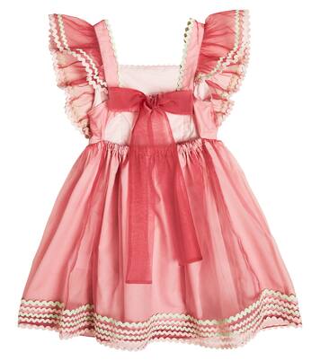 Ruffle-trimmed embroidered dress | Stella McCartney Kids