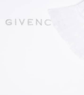 Ruffle-trimmed cotton T-shirt | Givenchy Kids