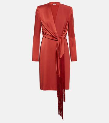Maura wrap satin minidress | Max Mara