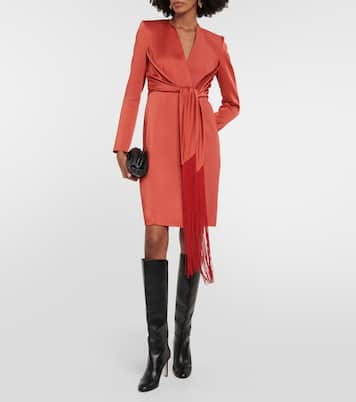 Maura wrap satin minidress | Max Mara