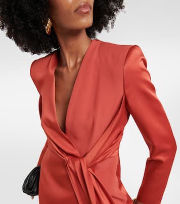 Maura wrap satin minidress | Max Mara