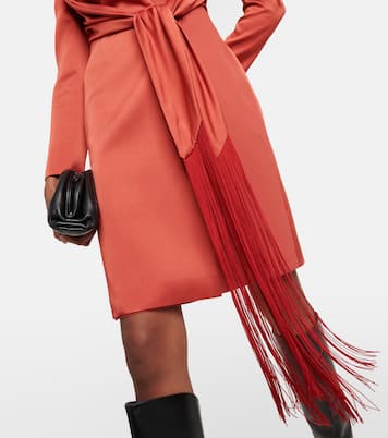 Maura wrap satin minidress | Max Mara