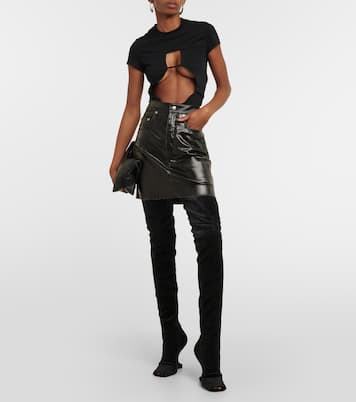 Botas Cantilever de terciopelo | Rick Owens