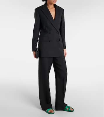 Chilanghi embellished satin sandals | Manolo Blahnik