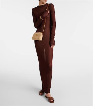 Tribute lizard-effect leather sandals | Saint Laurent