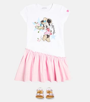 Robe Abito Free Time en coton mélangé | Monnalisa