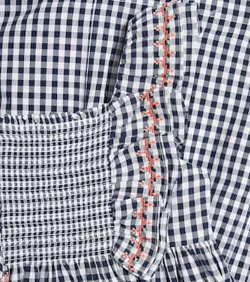 Gingham embroidered cotton dress | Tartine et Chocolat