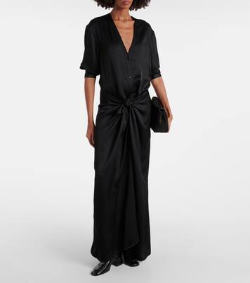 Robe longue en satin | Toteme