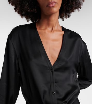 Robe longue en satin | Toteme