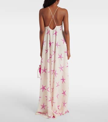 Printed silk gown | Valentino